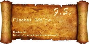 Fischel Sára névjegykártya